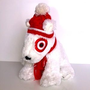 TARGET 2011 Plush Bullseye Christmas Dog in Perfect - Like New Condition